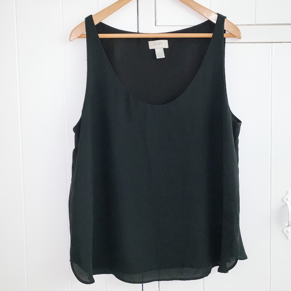 loft black tank, size large